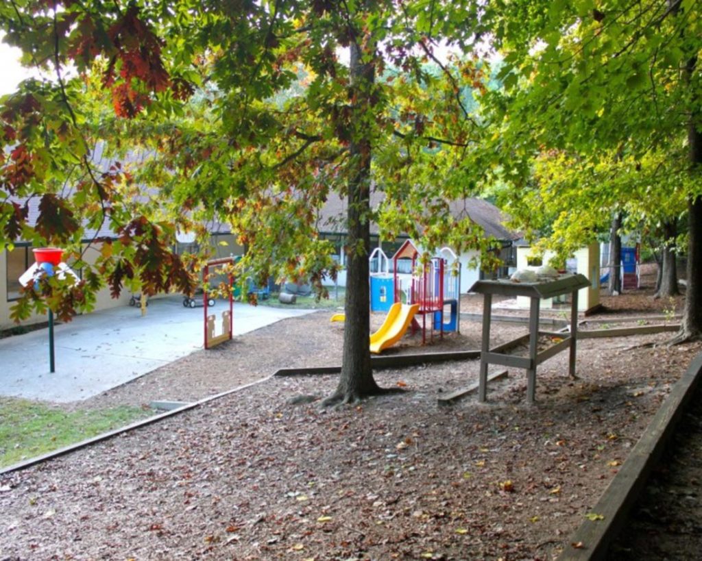 Playground at back of our school